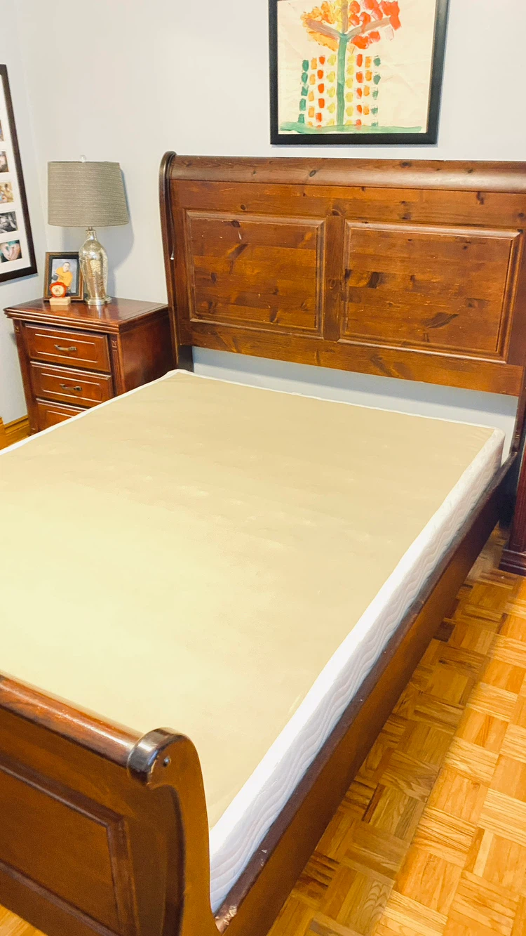 Solid Wood Sleigh Bed Frame