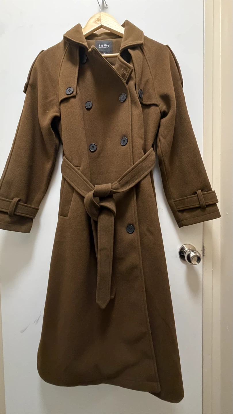 Women’s Brown Trench Coat - SMALL