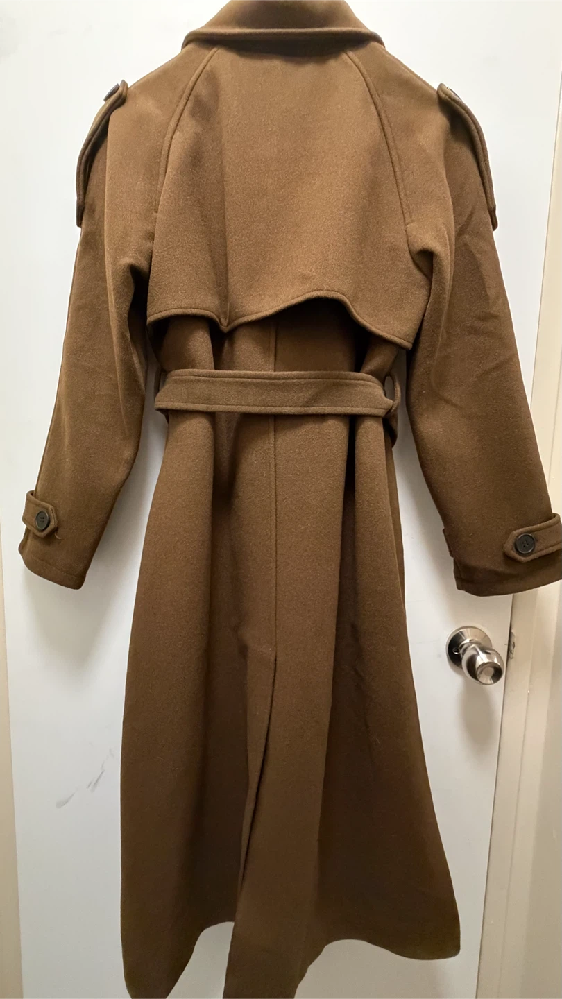 Women’s Brown Trench Coat - SMALL - photo 2