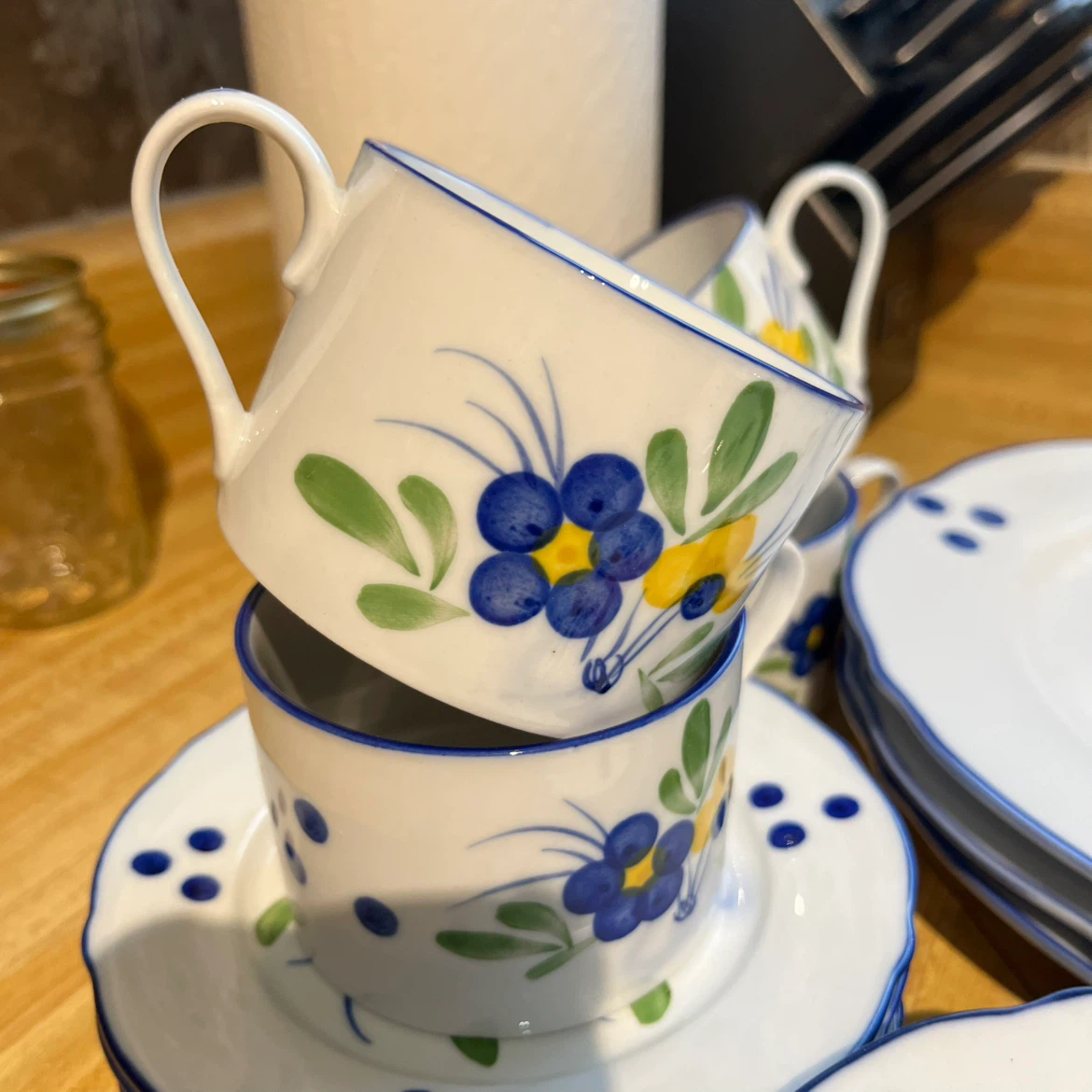 Floral ceramic dinnerware set - photo 3