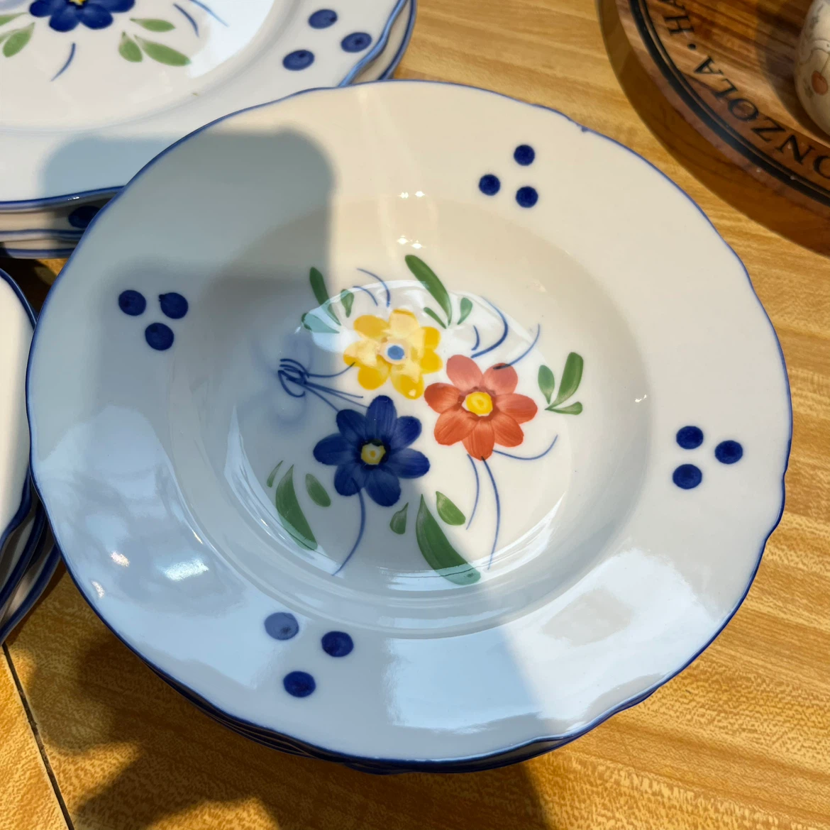 Floral ceramic dinnerware set - photo 4