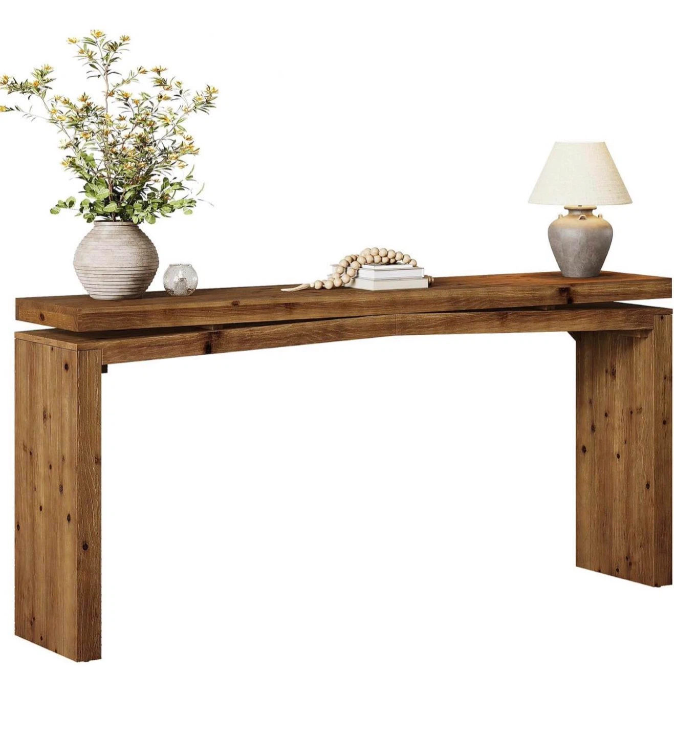 BNIB Rustic Wood Console Table - photo 3