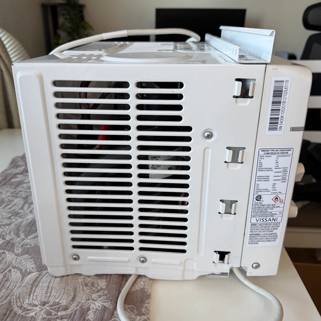Vissani 5,000 BTU Window Air Conditioner – $90 - photo 2