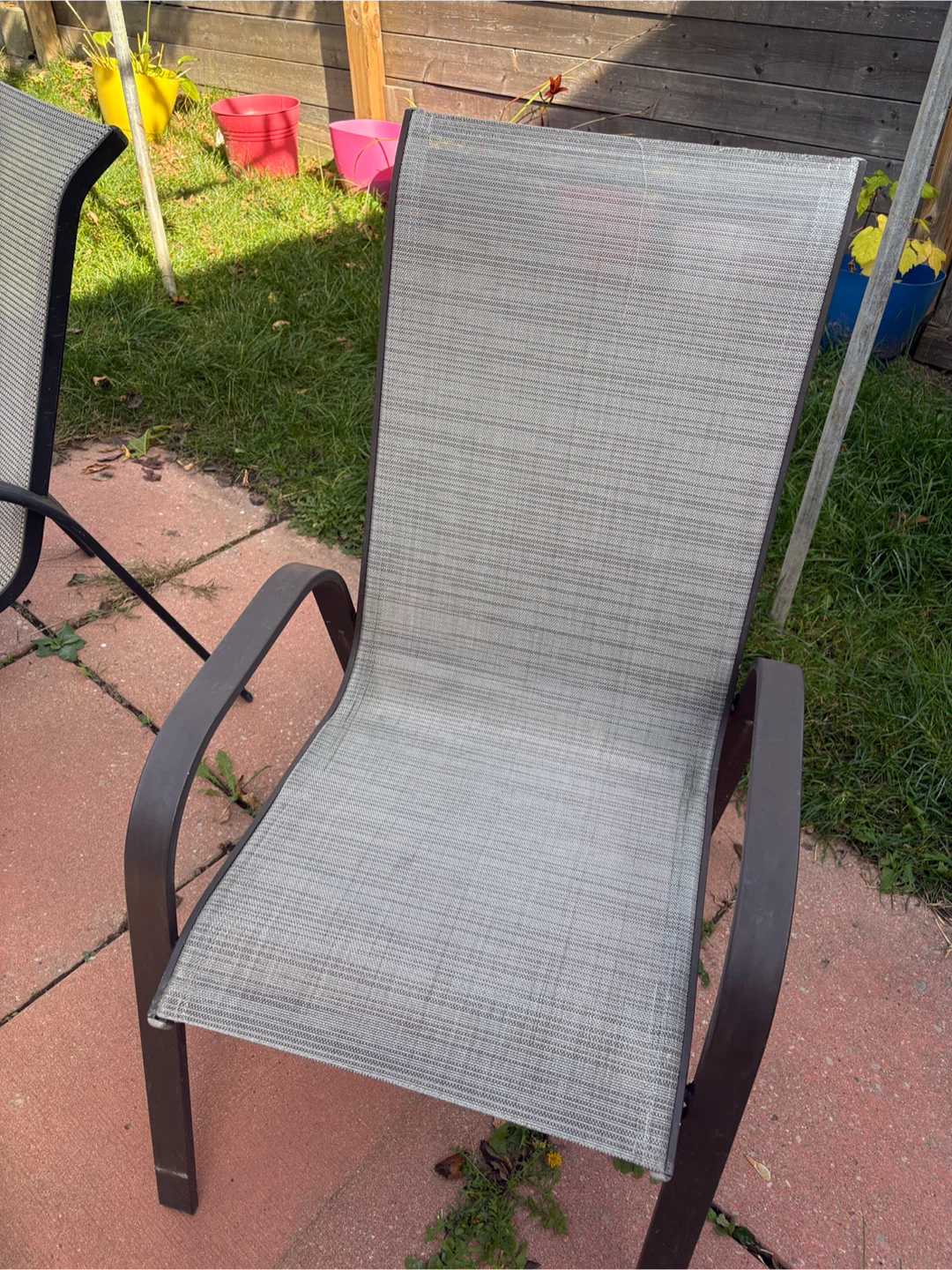 5-PATIO CHAIRS & GLASS TABLE - photo 5