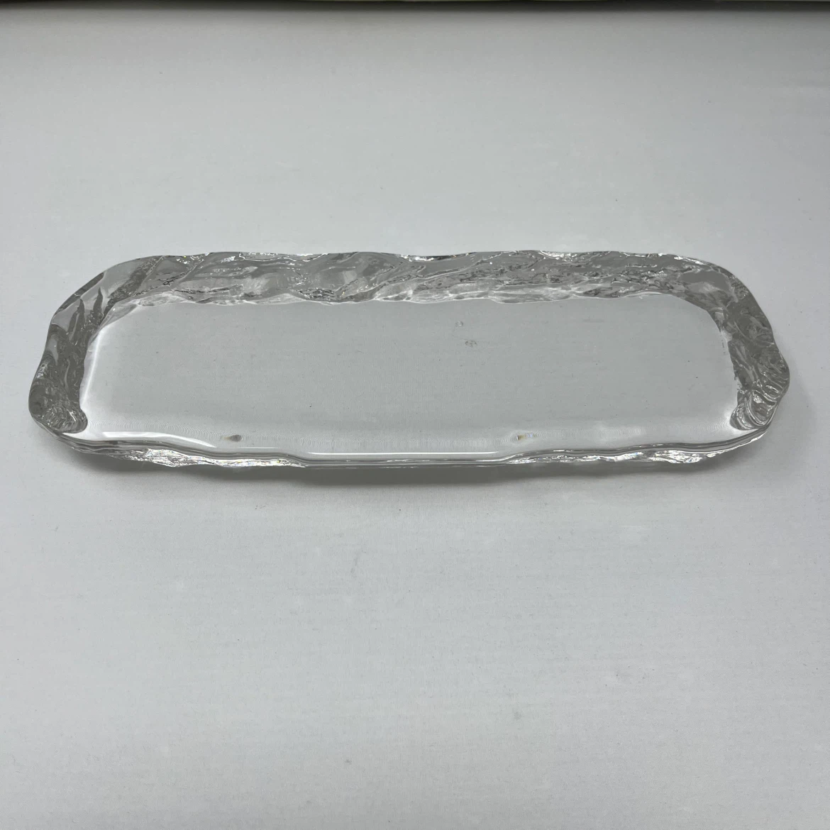 Clear Glass Rectangular Tray