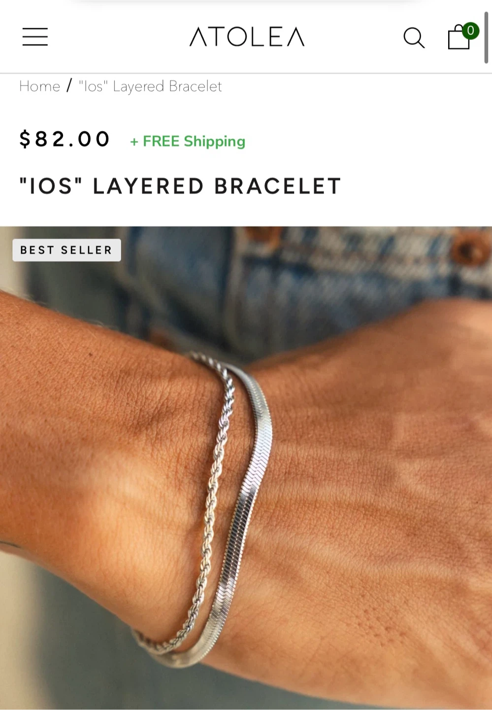 Silver Layered Bracelet