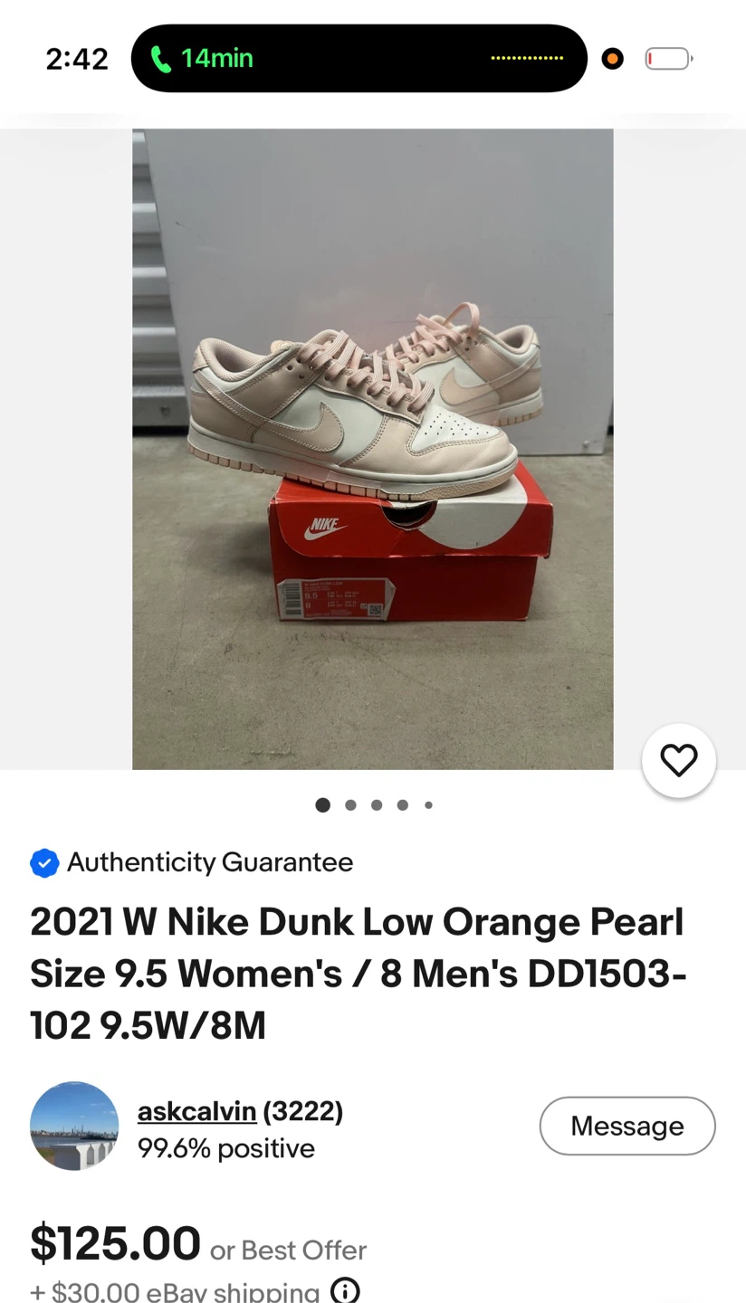2021 Nike Dunk Low Orange Pearl - photo 2