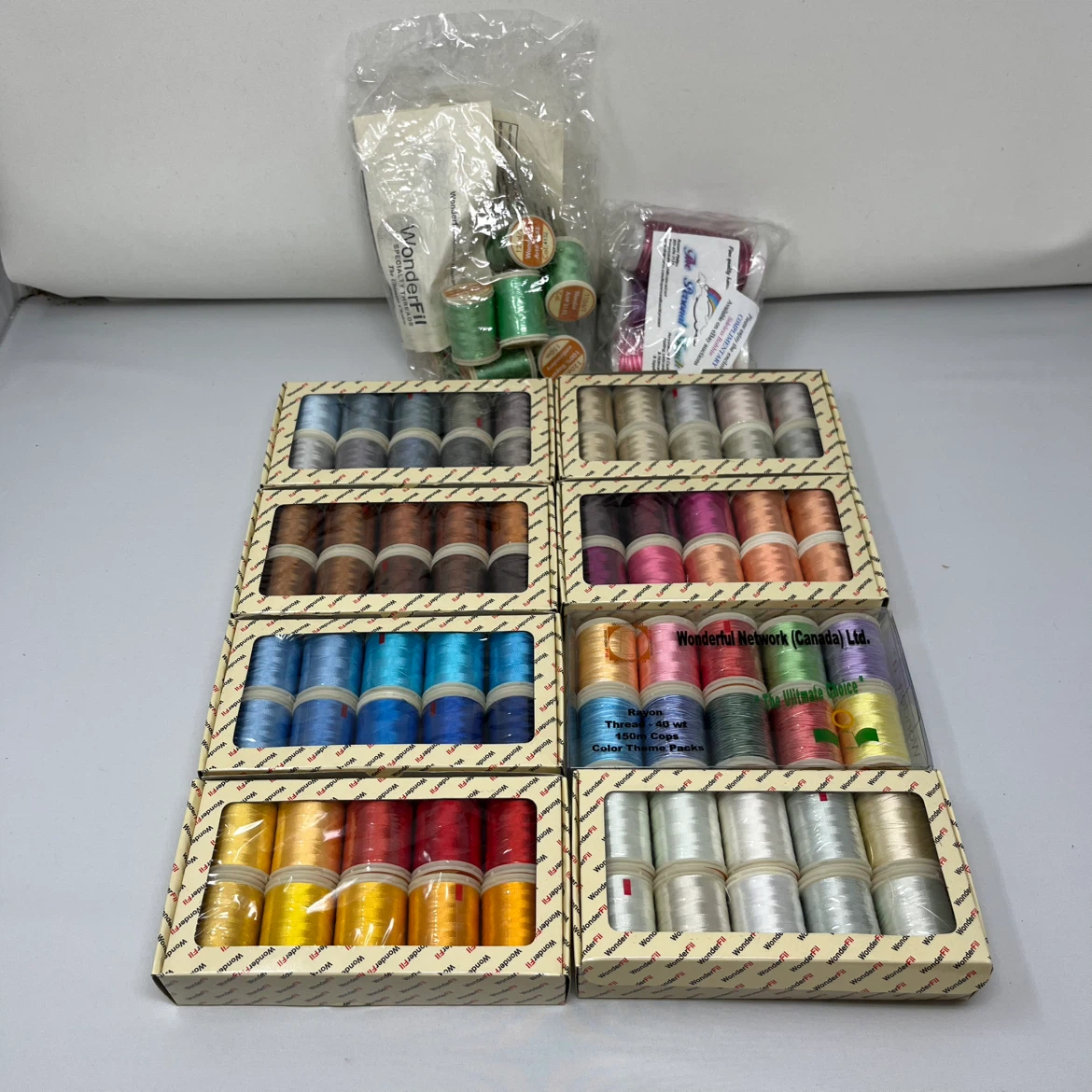 WonderFil Rayon Thread 40 wt Color Theme Pack Collection