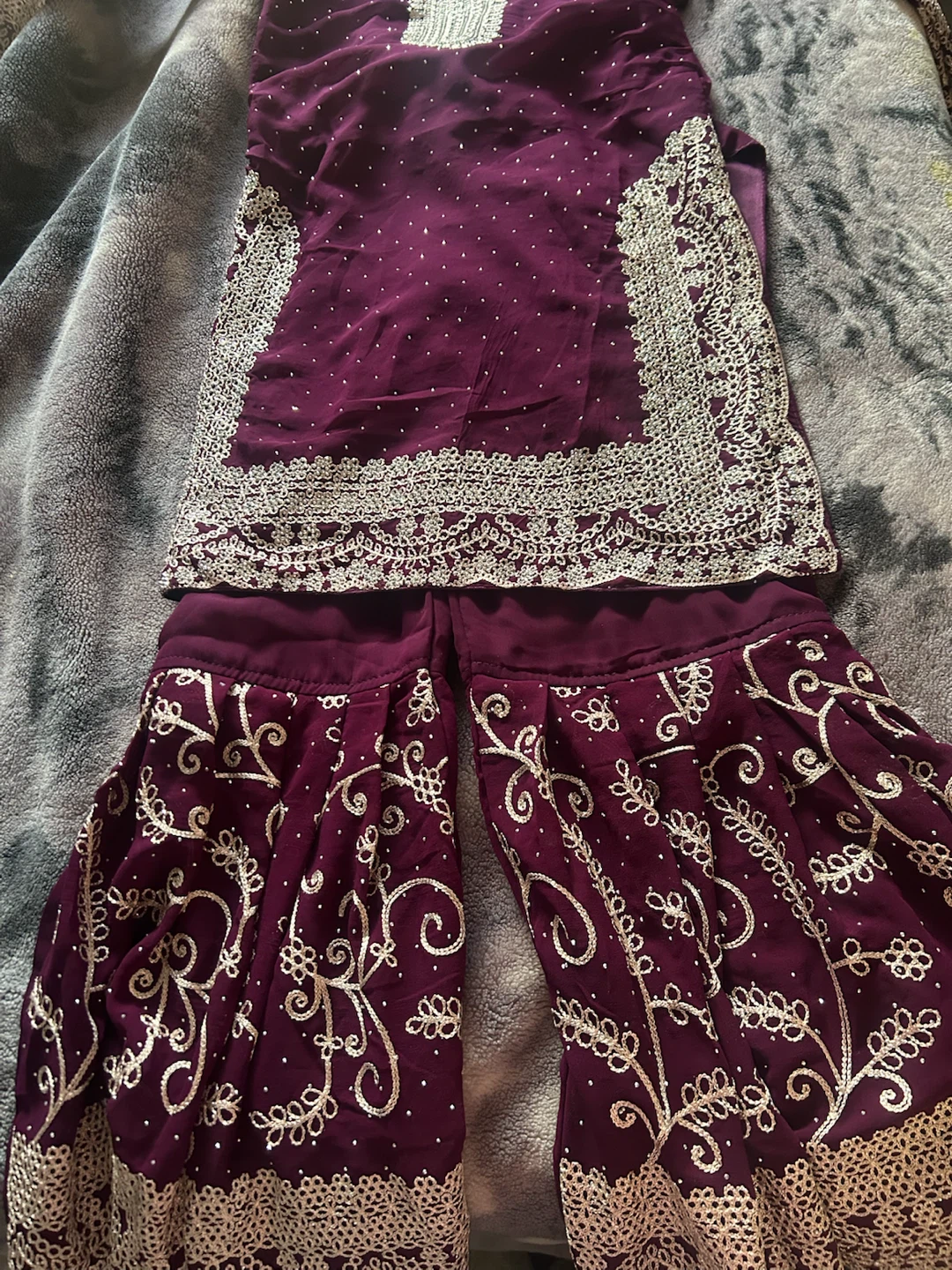 Kid girl gharara suit