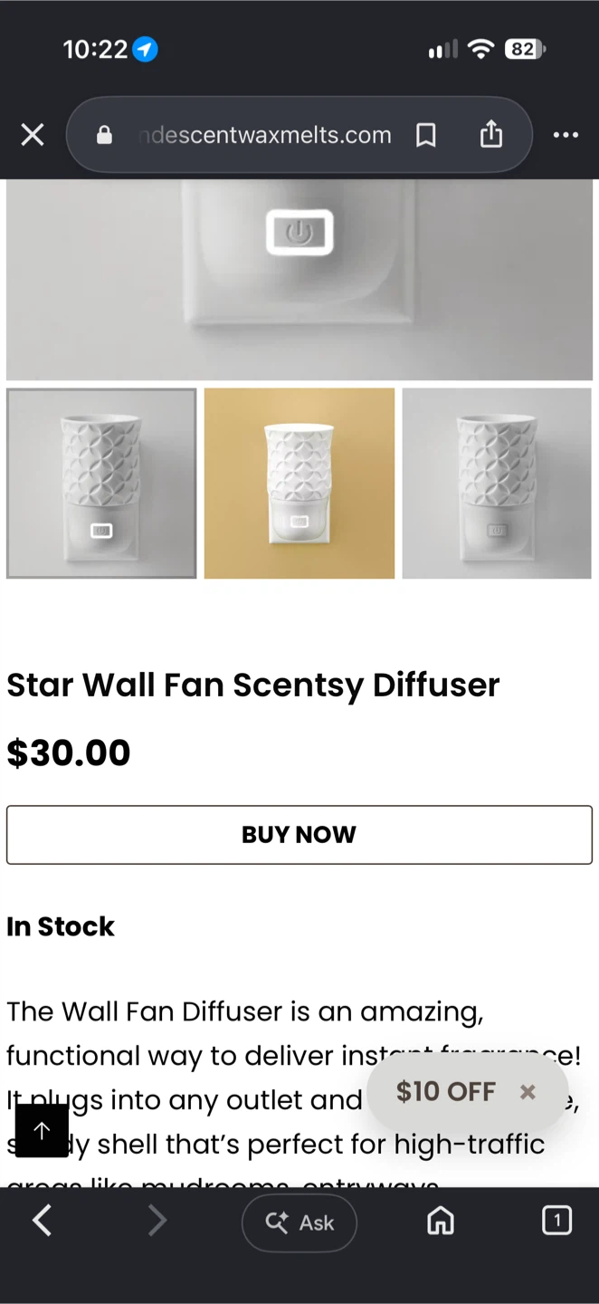 Scentsy Wall Fan Diffuser - photo 3