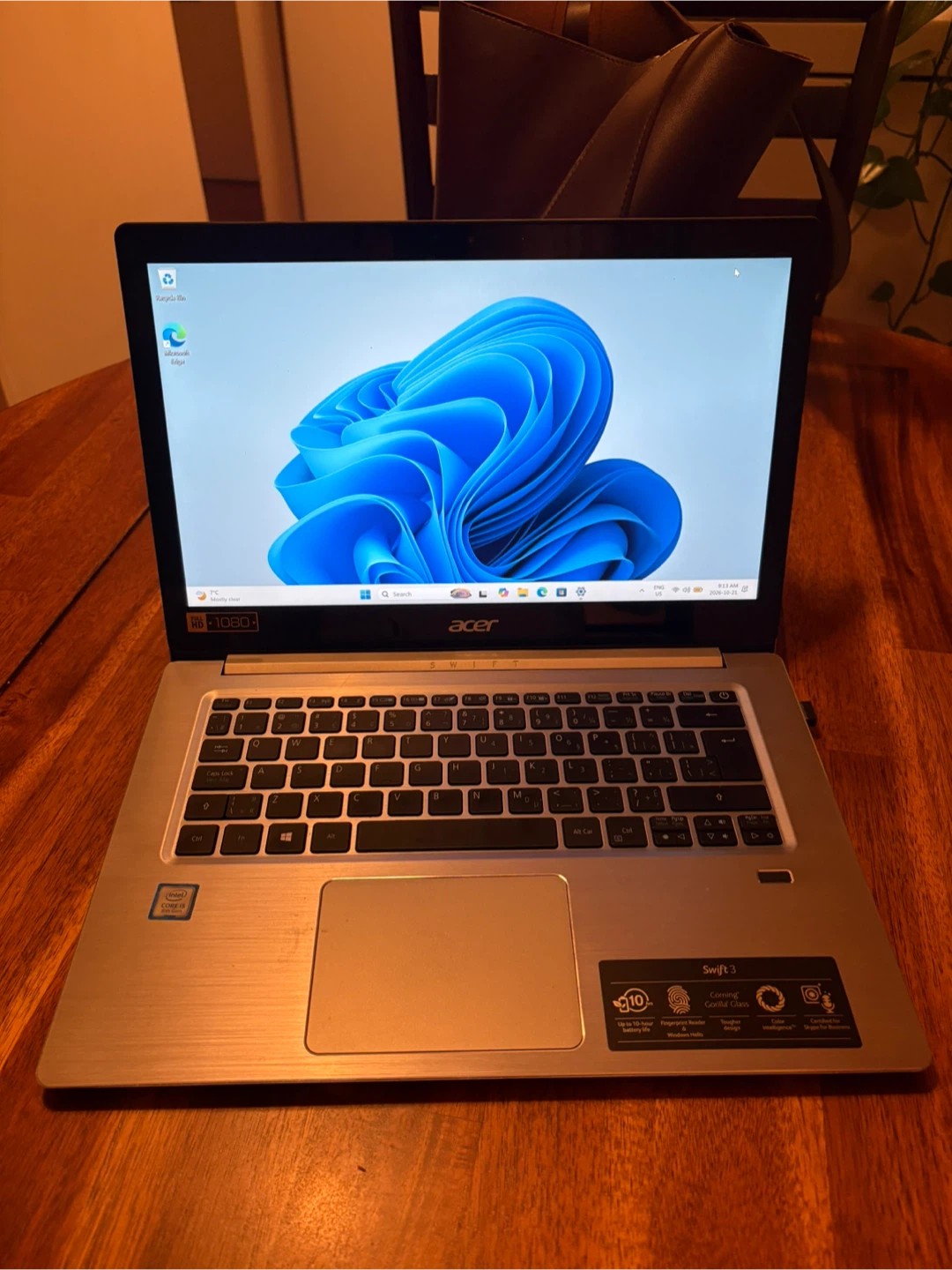 Acer Swift 3 Laptop - Intel Core i5 8th Gen