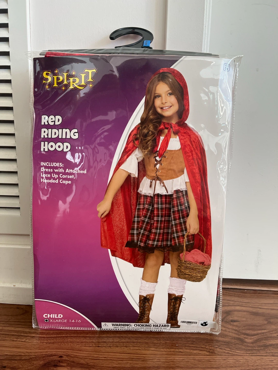 Spirit Red Riding Hood Costume child X-Large 14-16