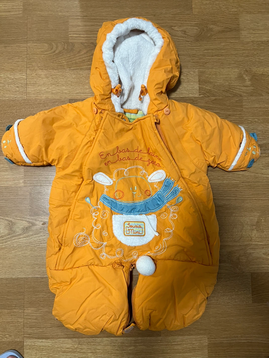 Souris Mini Orange Baby Winter Snowsuit