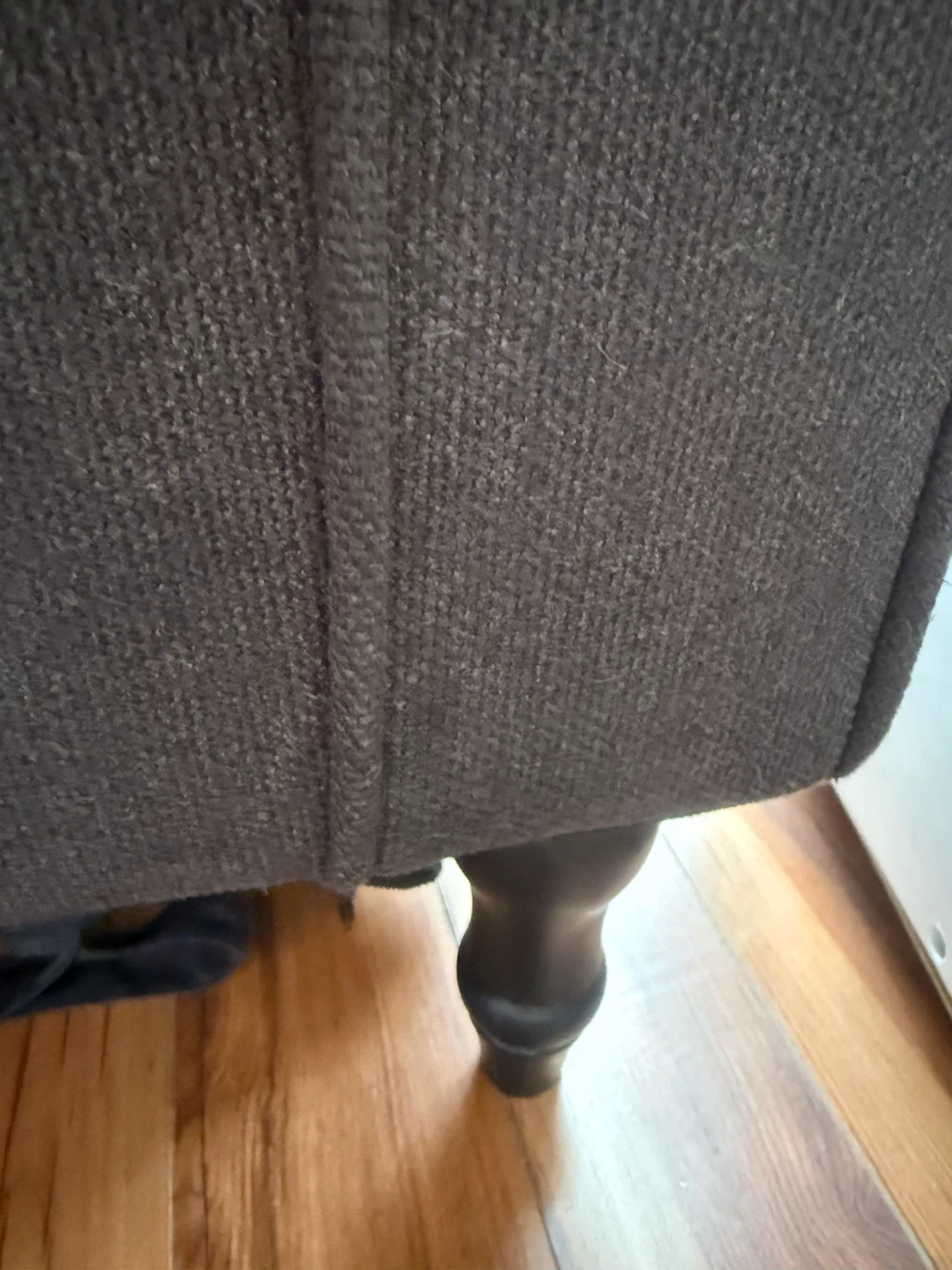 Grey Fabric Storage Bench - photo 3