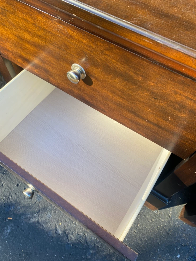 Two Wooden Nightstands with Two Drawers take both for 60.00 - photo 4