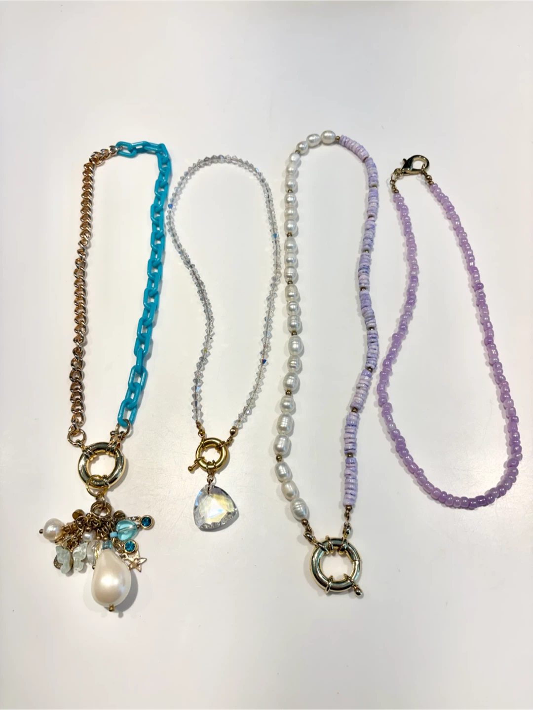 Handmade beaded necklace bundle