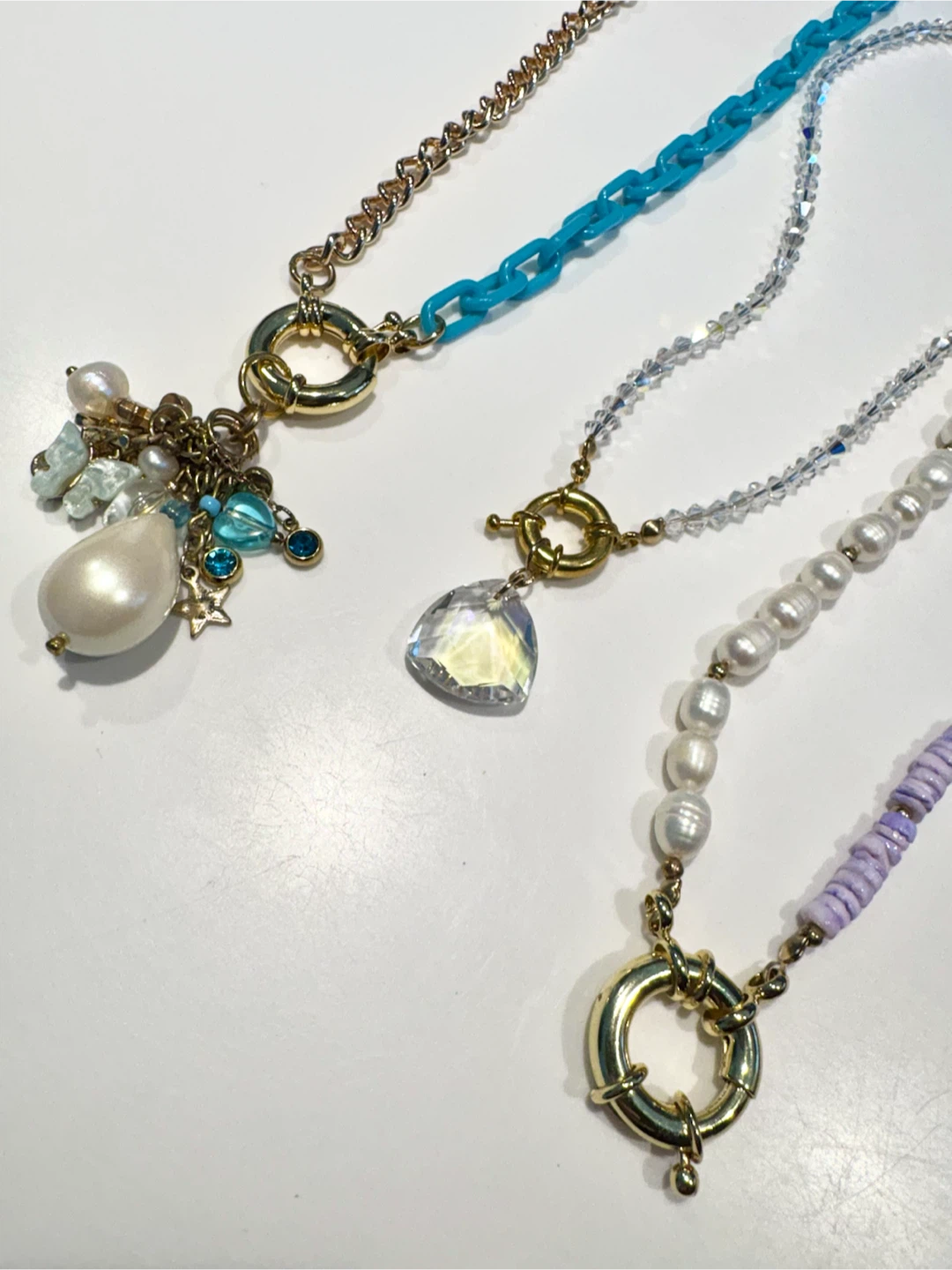 Handmade beaded necklace bundle - photo 2