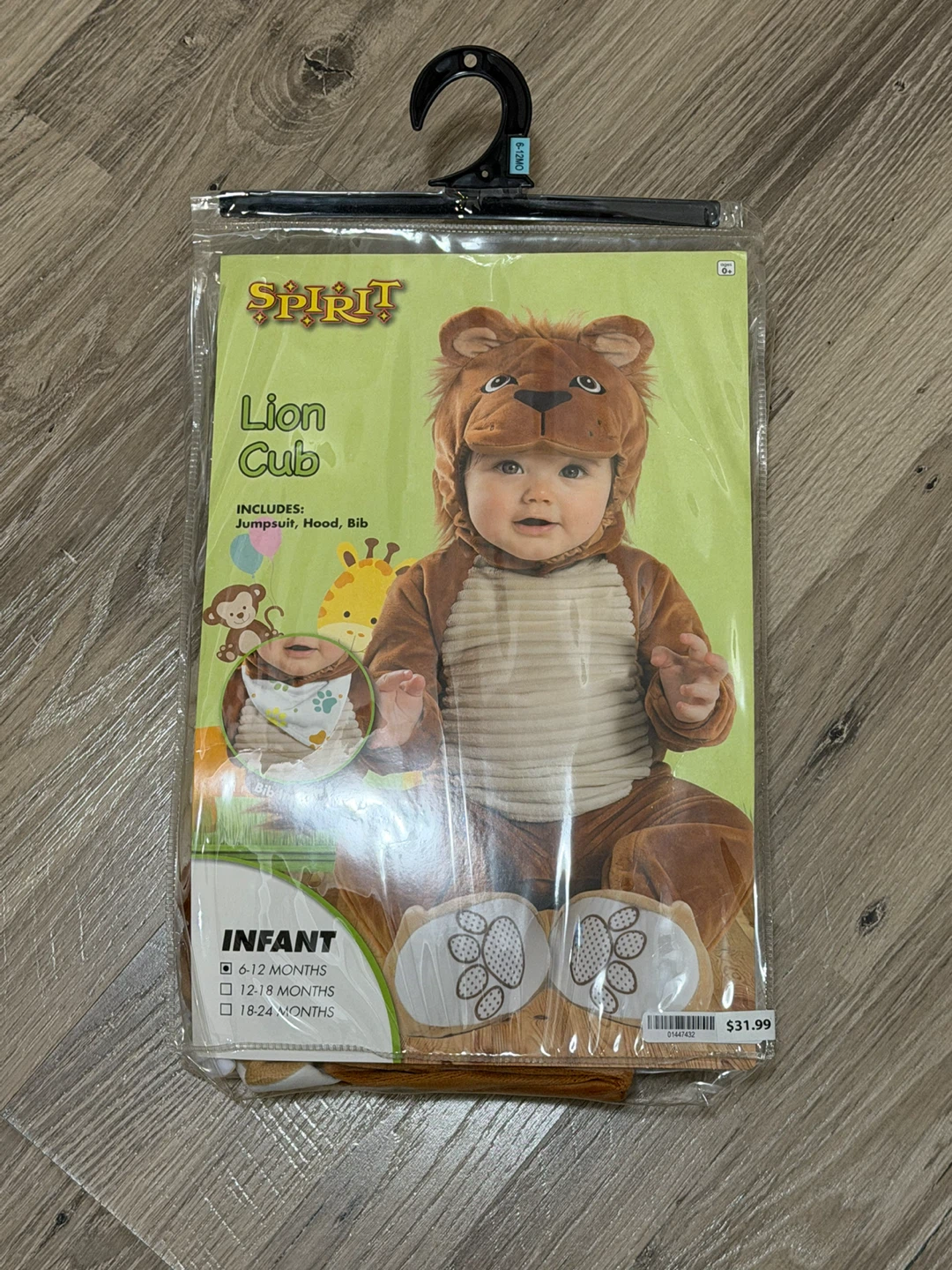 Spirit Halloween Lion Cub Costume 6-12 Months