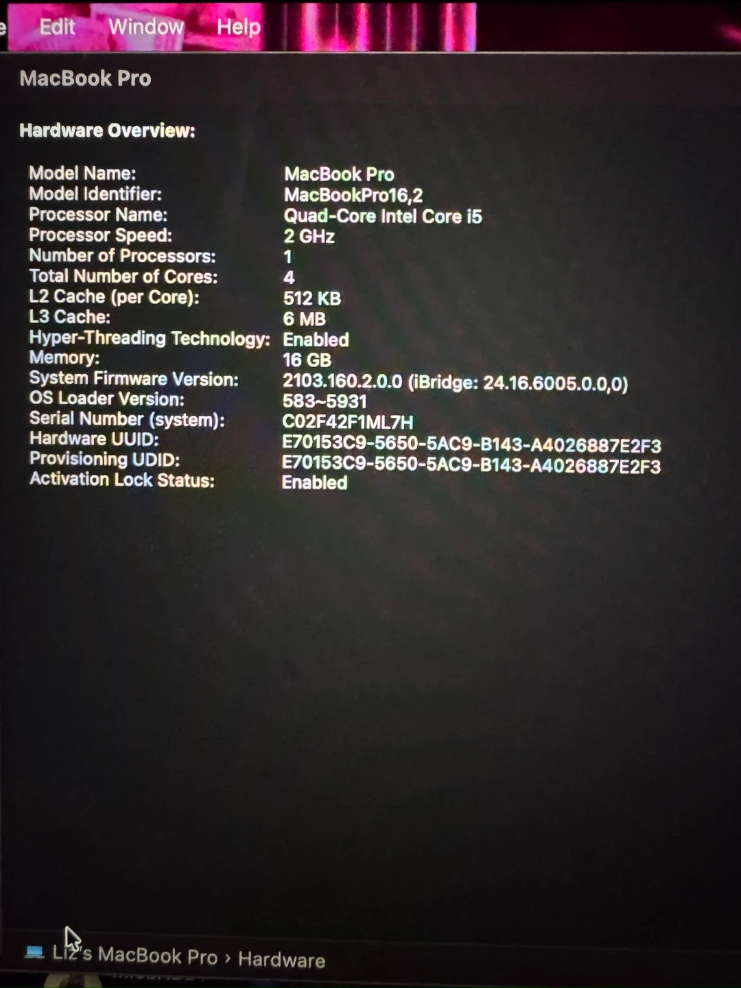 2020 Apple MacBook Pro 13-inch 512GB|16G RAM - photo 5