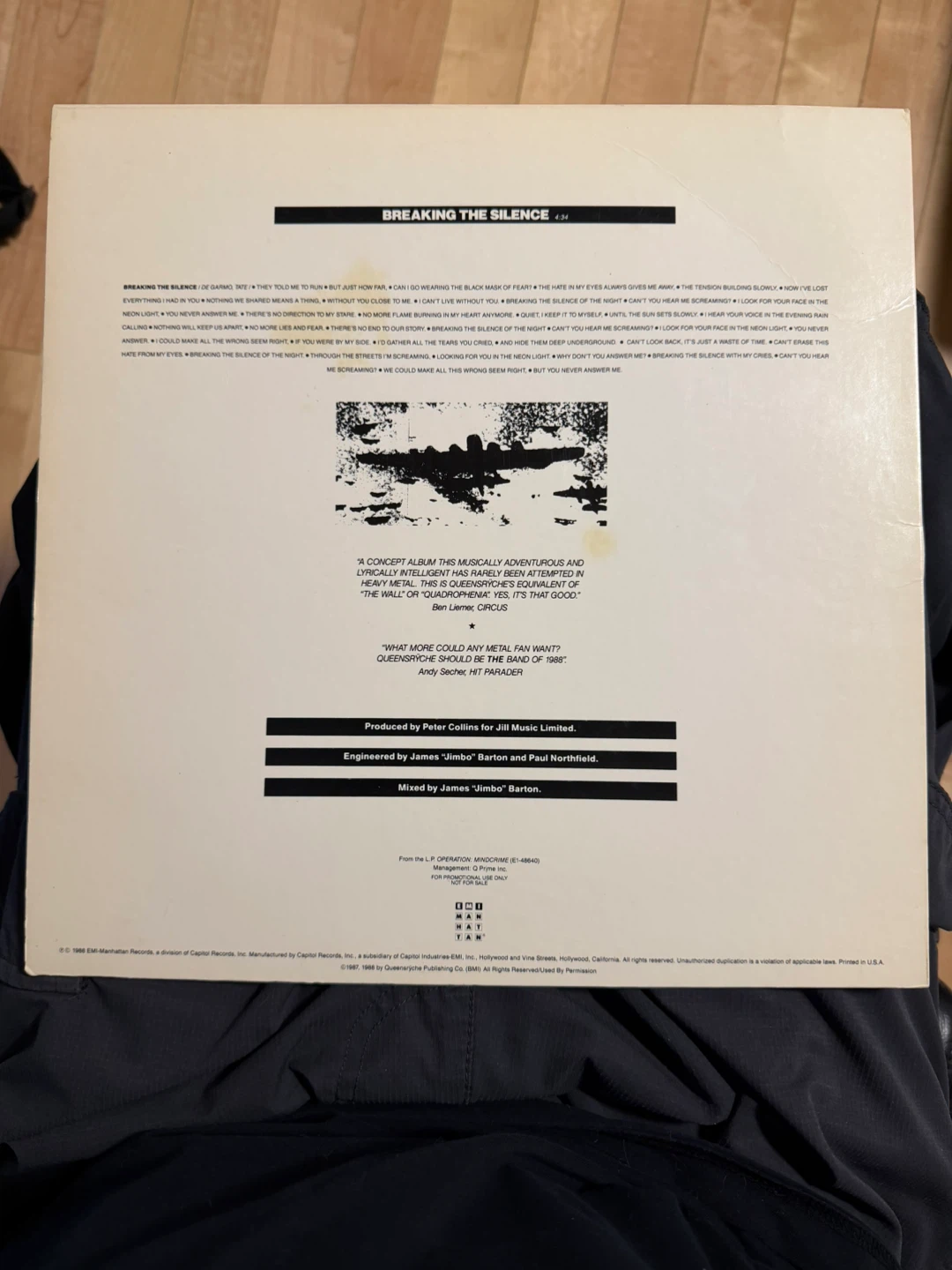 Queensryche Breaking the Silence Vinyl Record - photo 3