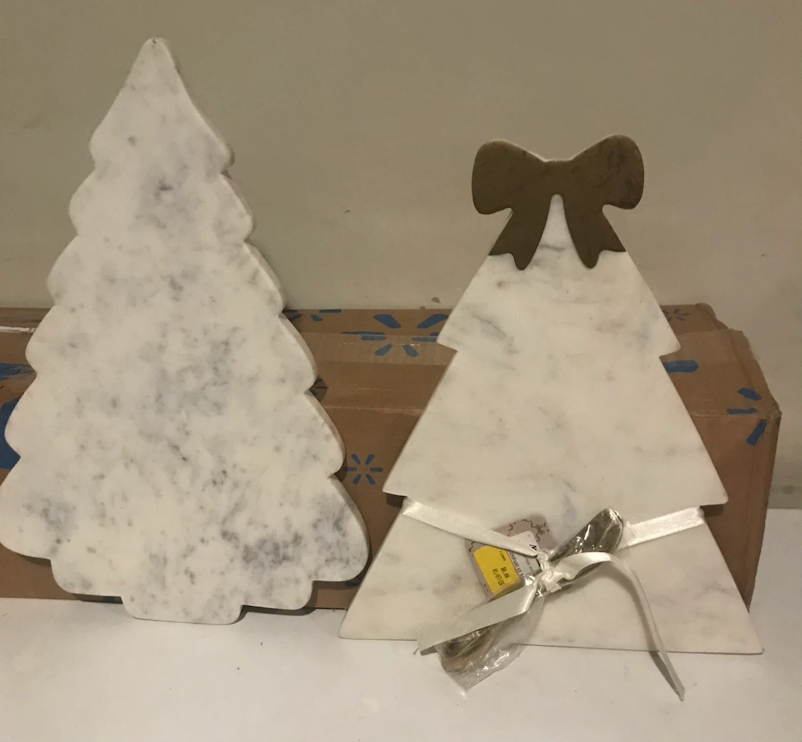 Entertainer marble christmas tree cutting board - photo 2