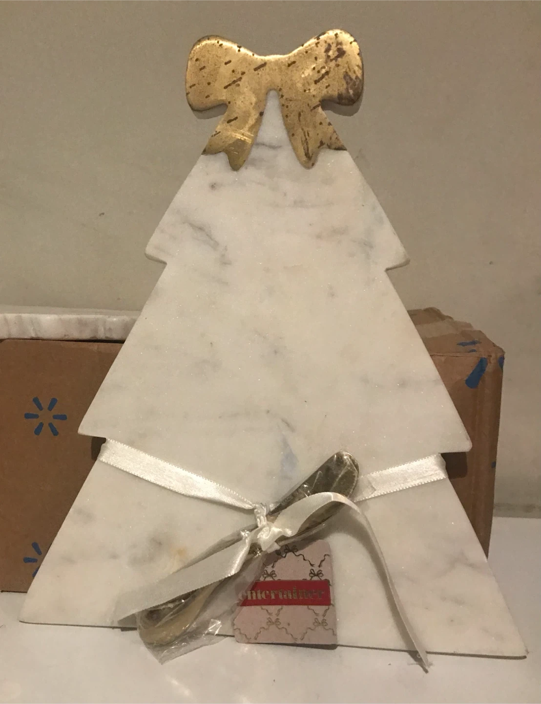 Entertainer marble christmas tree cutting board - photo 5