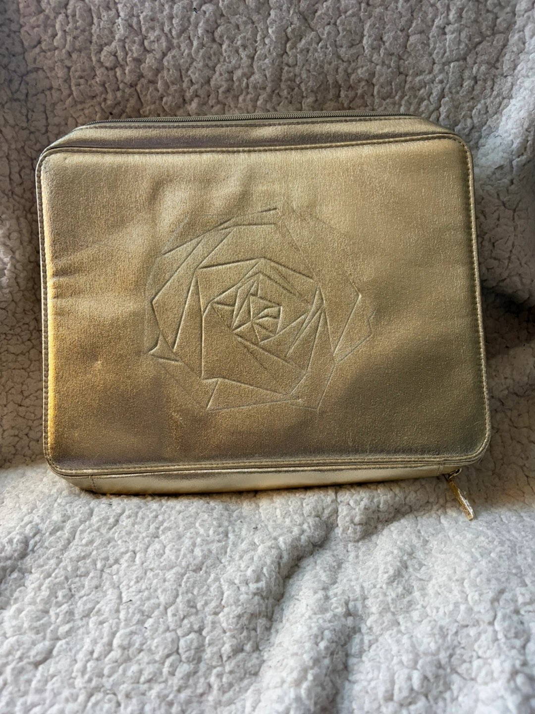 Lancome Gold Cosmetic Case - see Pics