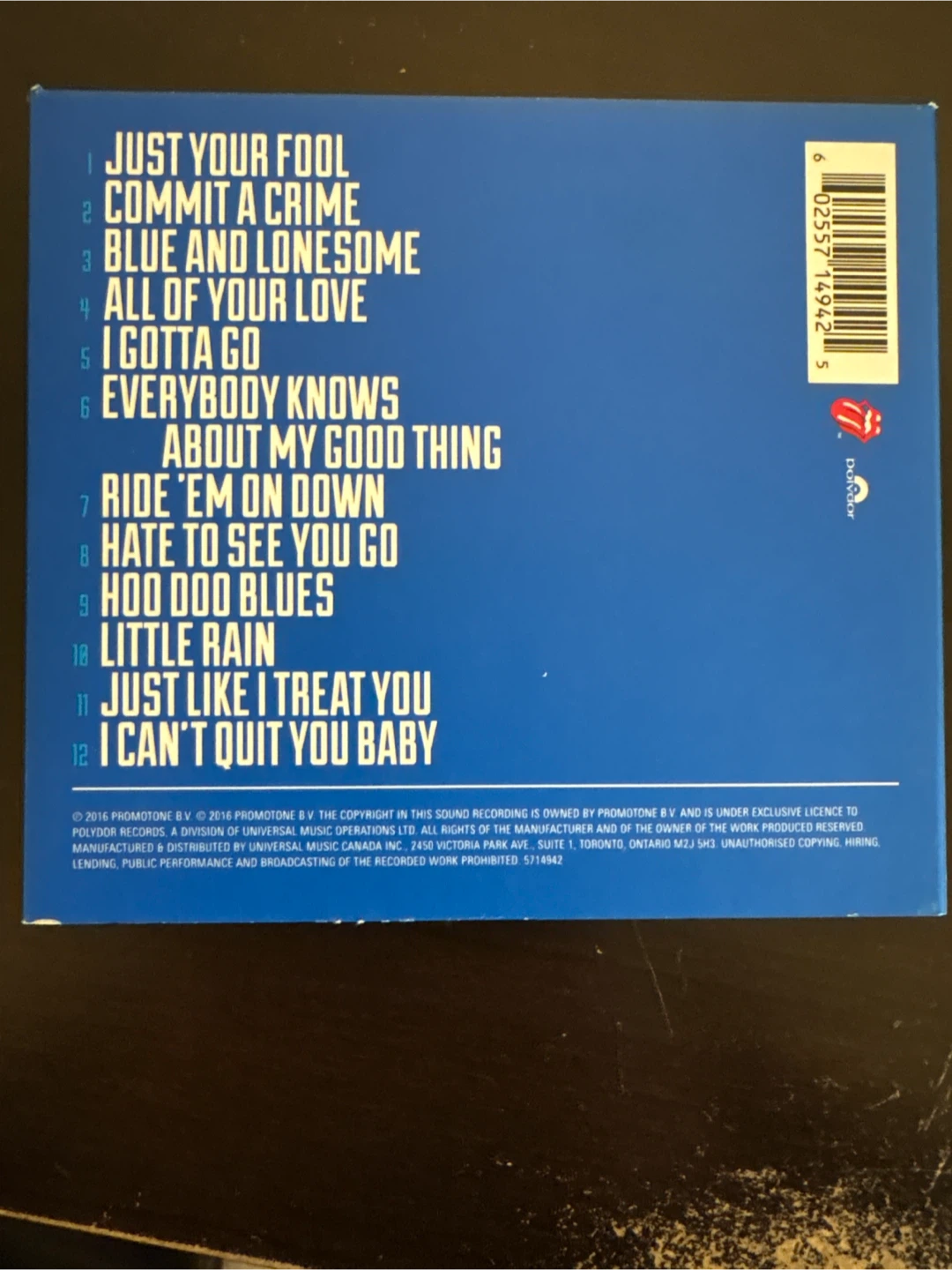 The Rolling Stones Blue & Lonesome CD - photo 2