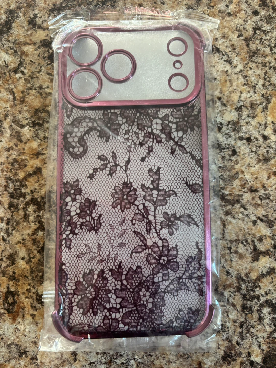 New Burgundy Lace Case for iPhone 13 Pro Max - photo 2