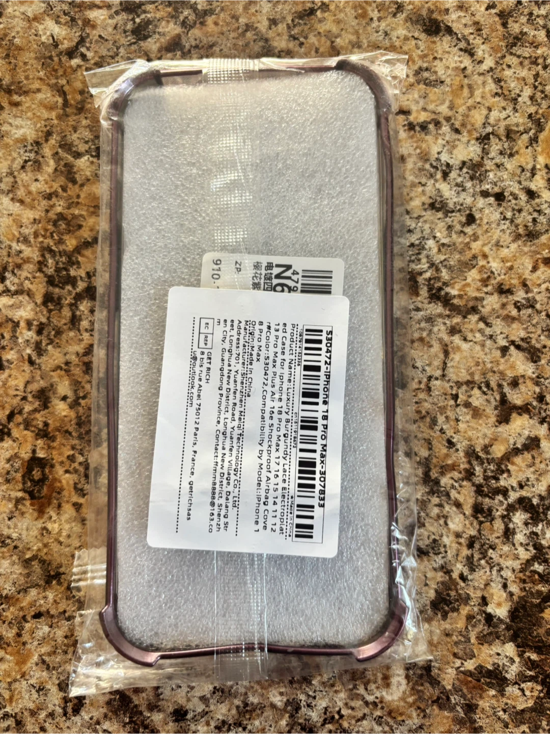 New Burgundy Lace Case for iPhone 13 Pro Max - photo 3