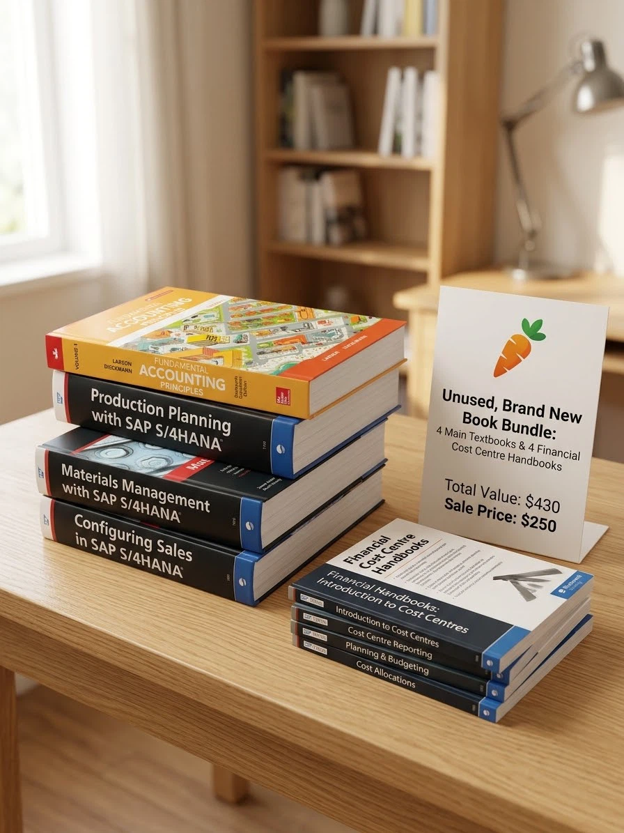 SAP S/4HANA Textbook and Financial Handbook Bundle