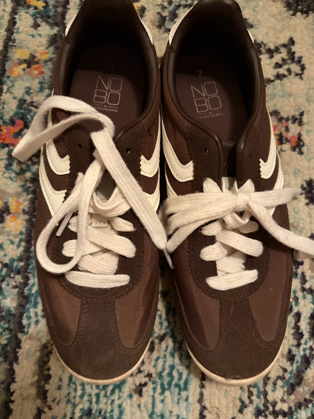 Women's Casual Sneakers - Brown - Size 7