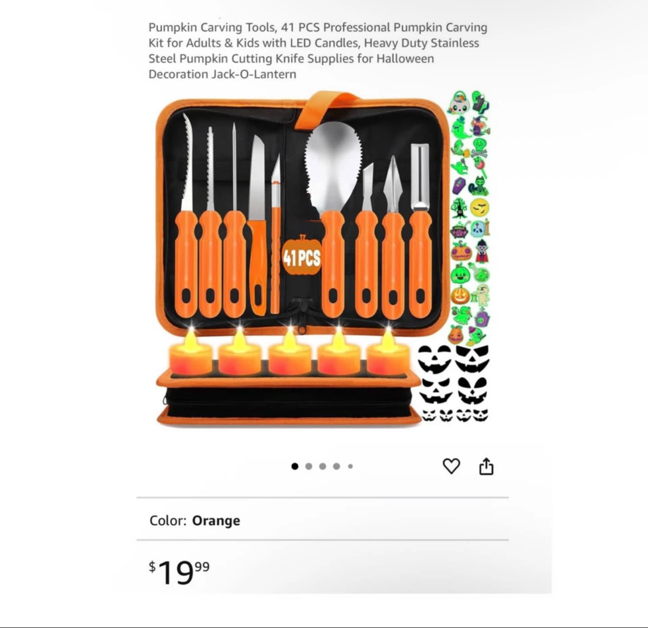 Brand new Pumpkin Carving Tools, 41 PCS