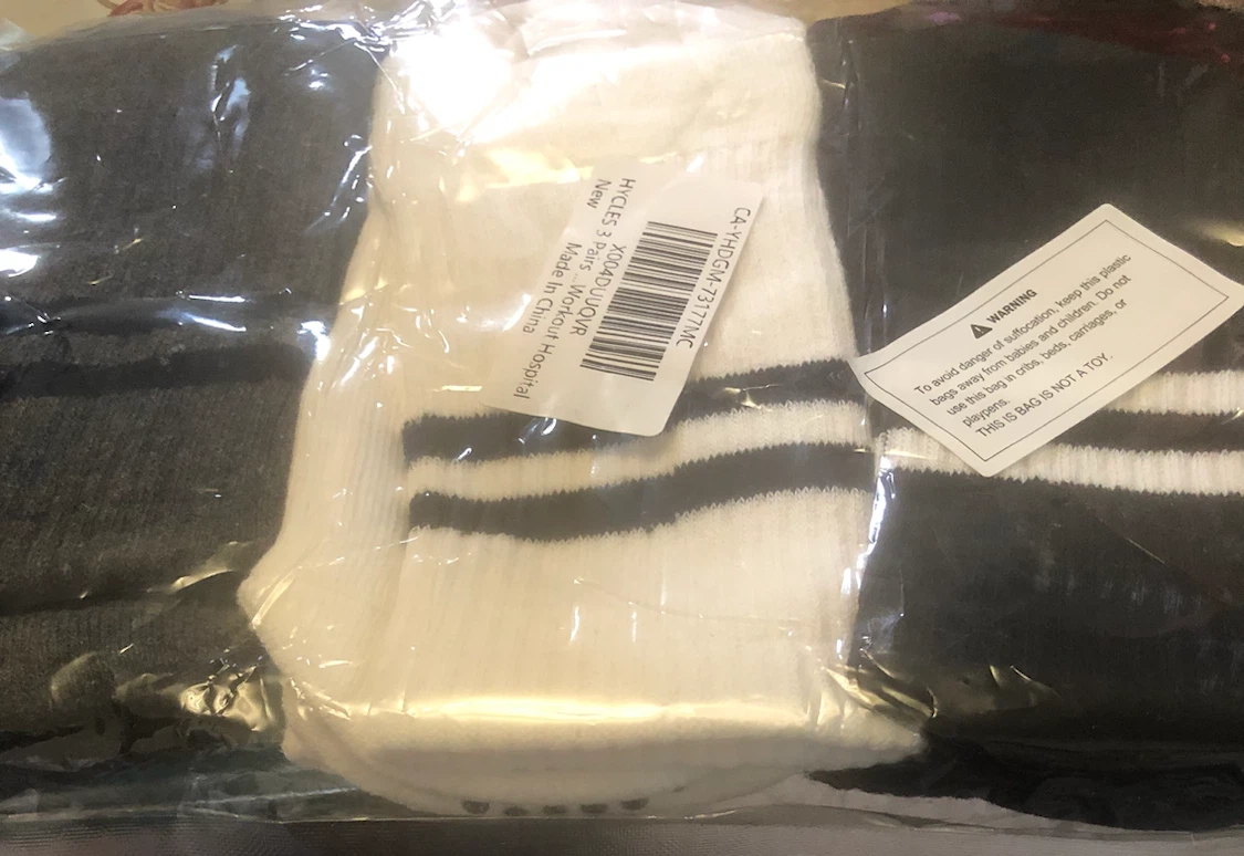 HYCLES 3-Pair Grip Socks