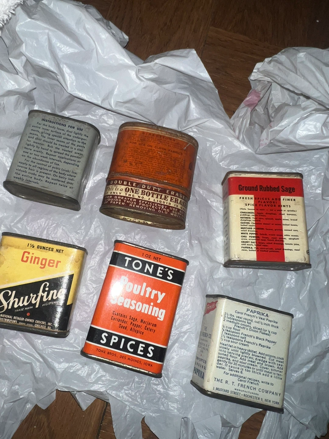 Collection of Vintage Tins and Spice Containers - photo 4