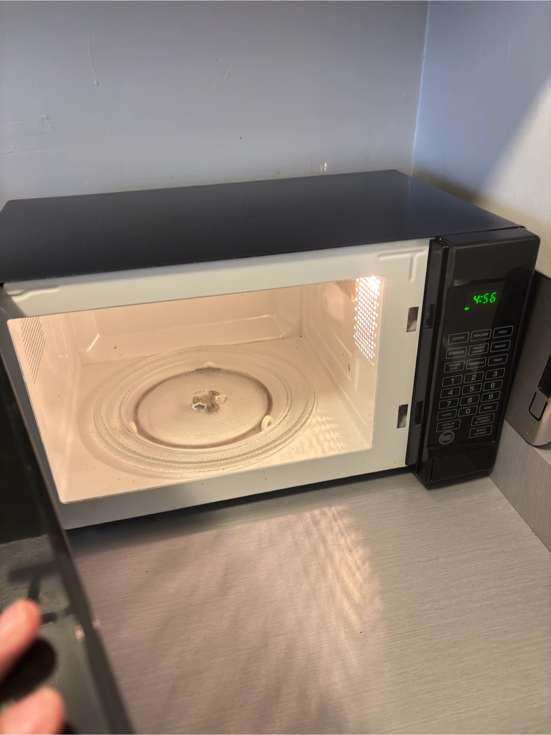 Black Countertop Microwave