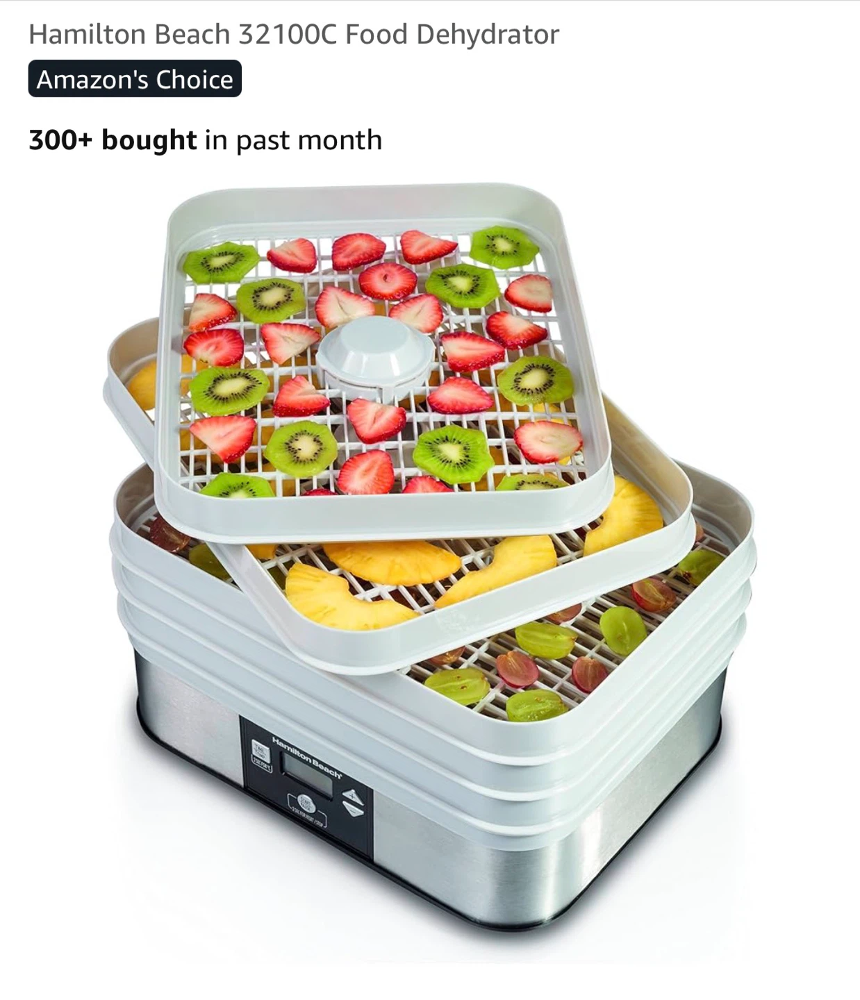 Hamilton Beach 32100C Digital Food Dehydrator - photo 4
