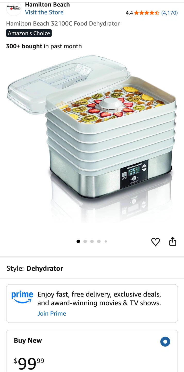 Hamilton Beach 32100C Digital Food Dehydrator - photo 5