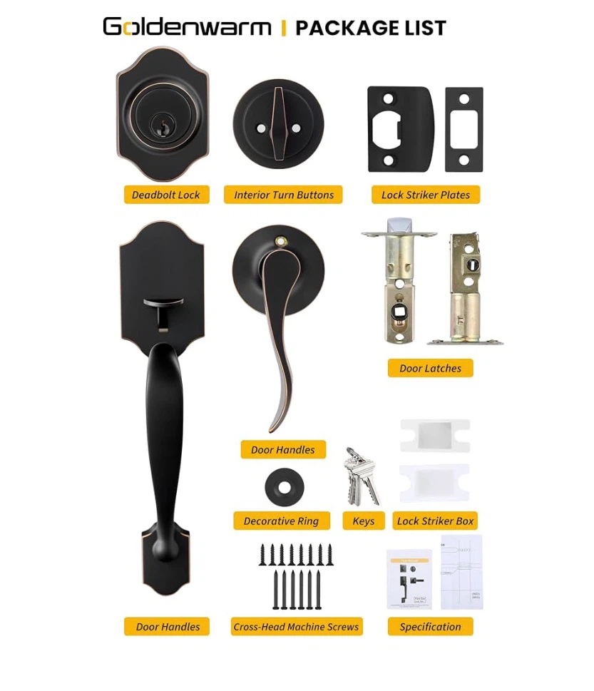 Goldenwarm Front Door Lock Set - photo 2