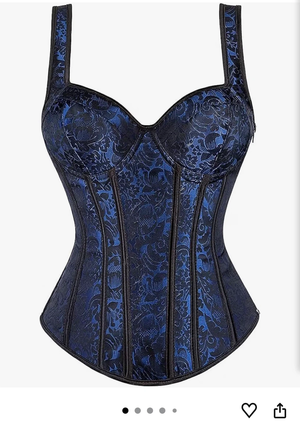 ADELCE Gothic Jacquard Corset Bustier