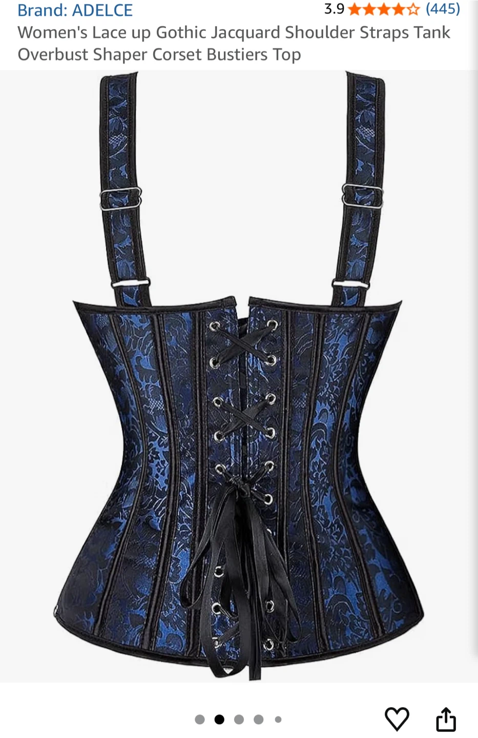 ADELCE Gothic Jacquard Corset Bustier - photo 2