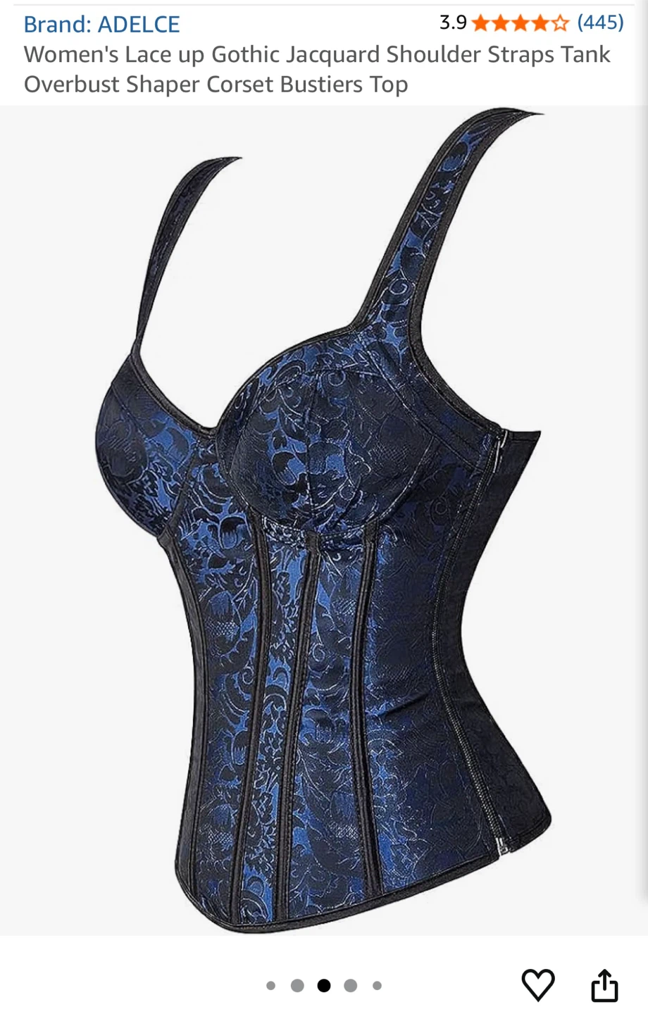 ADELCE Gothic Jacquard Corset Bustier - photo 3