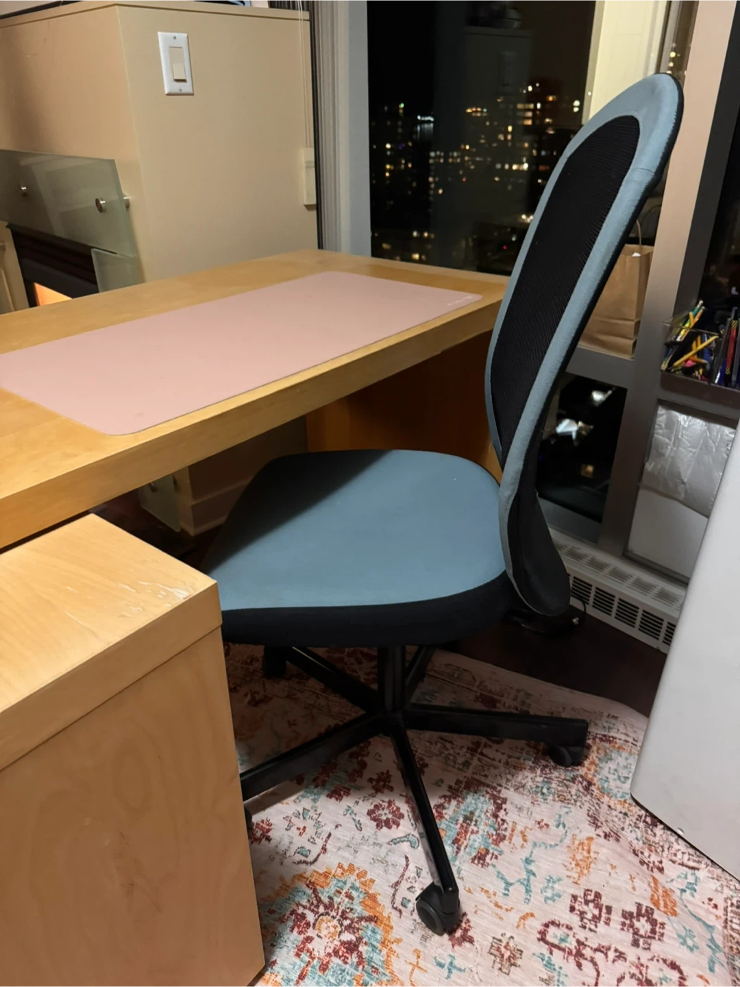 Blue Mesh Office Chair
