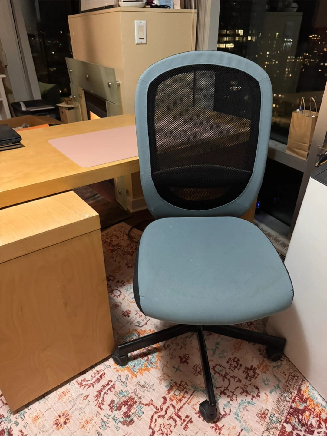 Blue Mesh Office Chair - photo 2