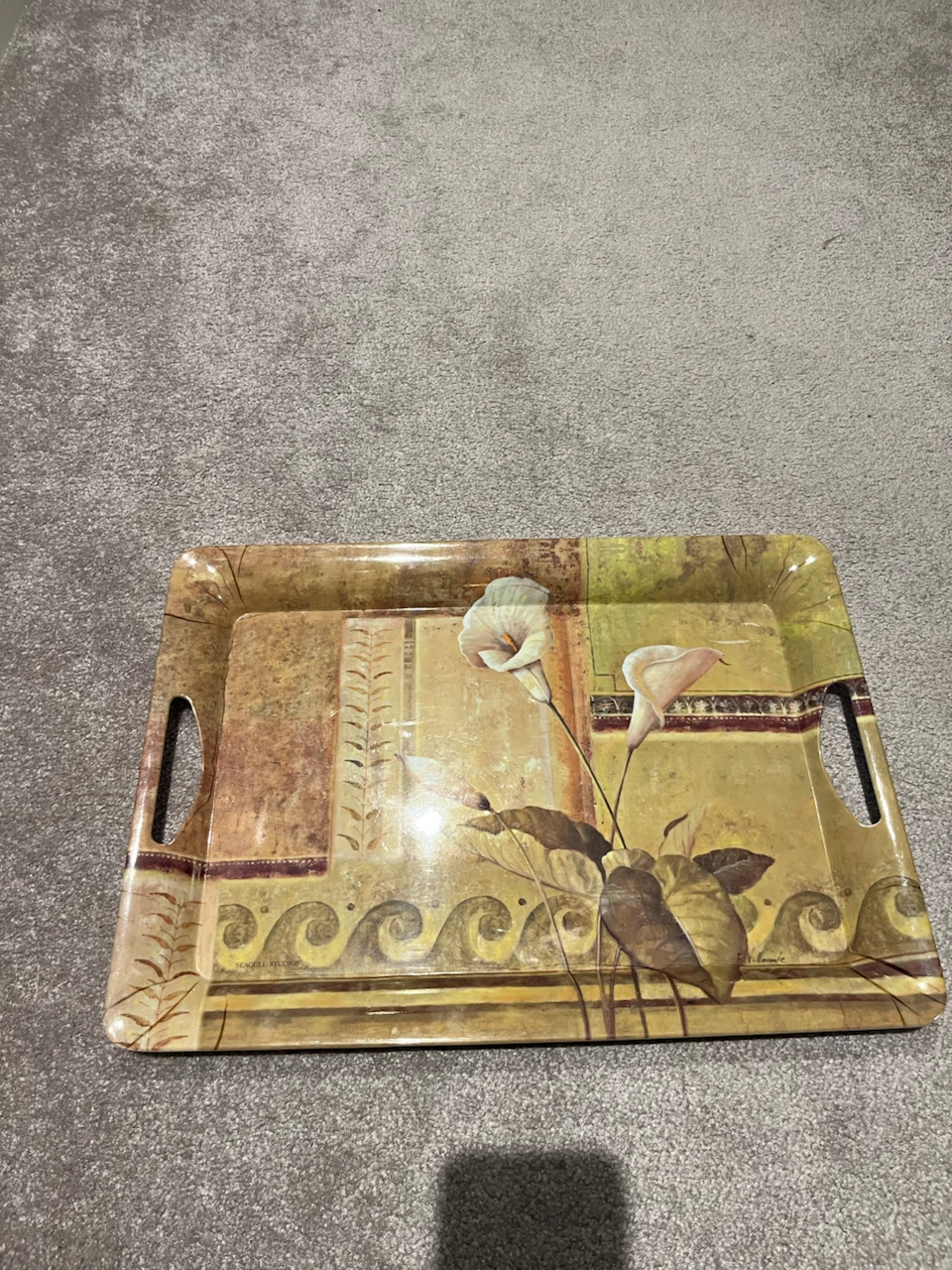 Floral Serving Tray