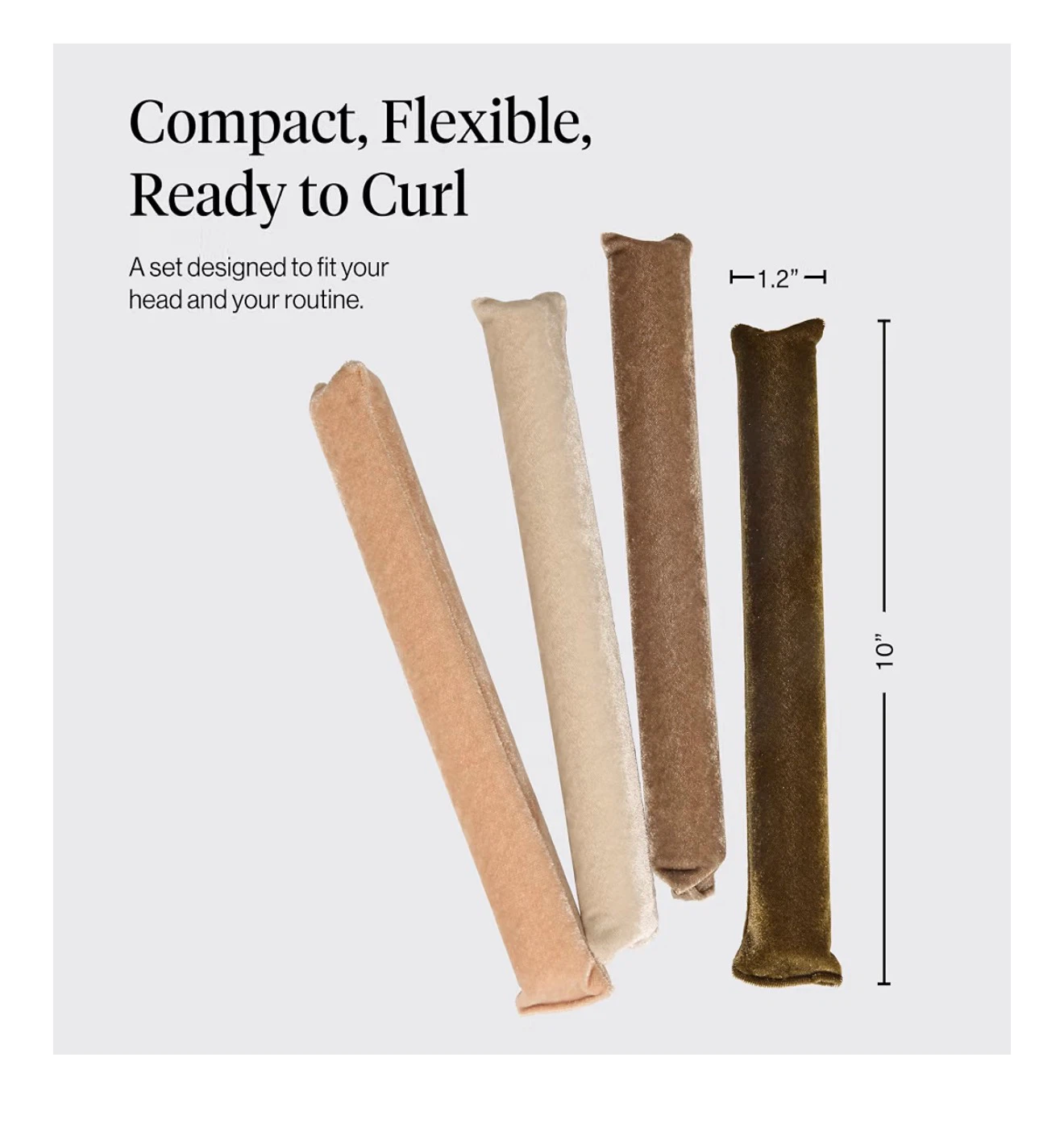 Kitsch Velvet XL Flexi Rods Heatless Curling Rod (4-Pack) - photo 4
