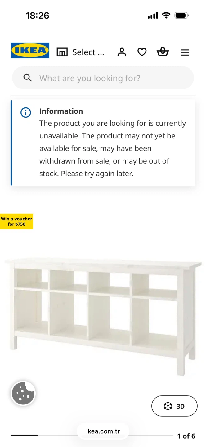 IKEA Hemnes White Console Table