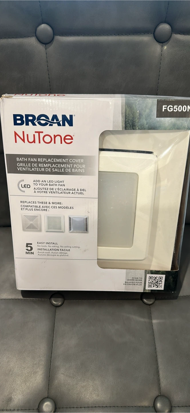 Broan NuTone Bath Fan Replacement Cover LED FG500N