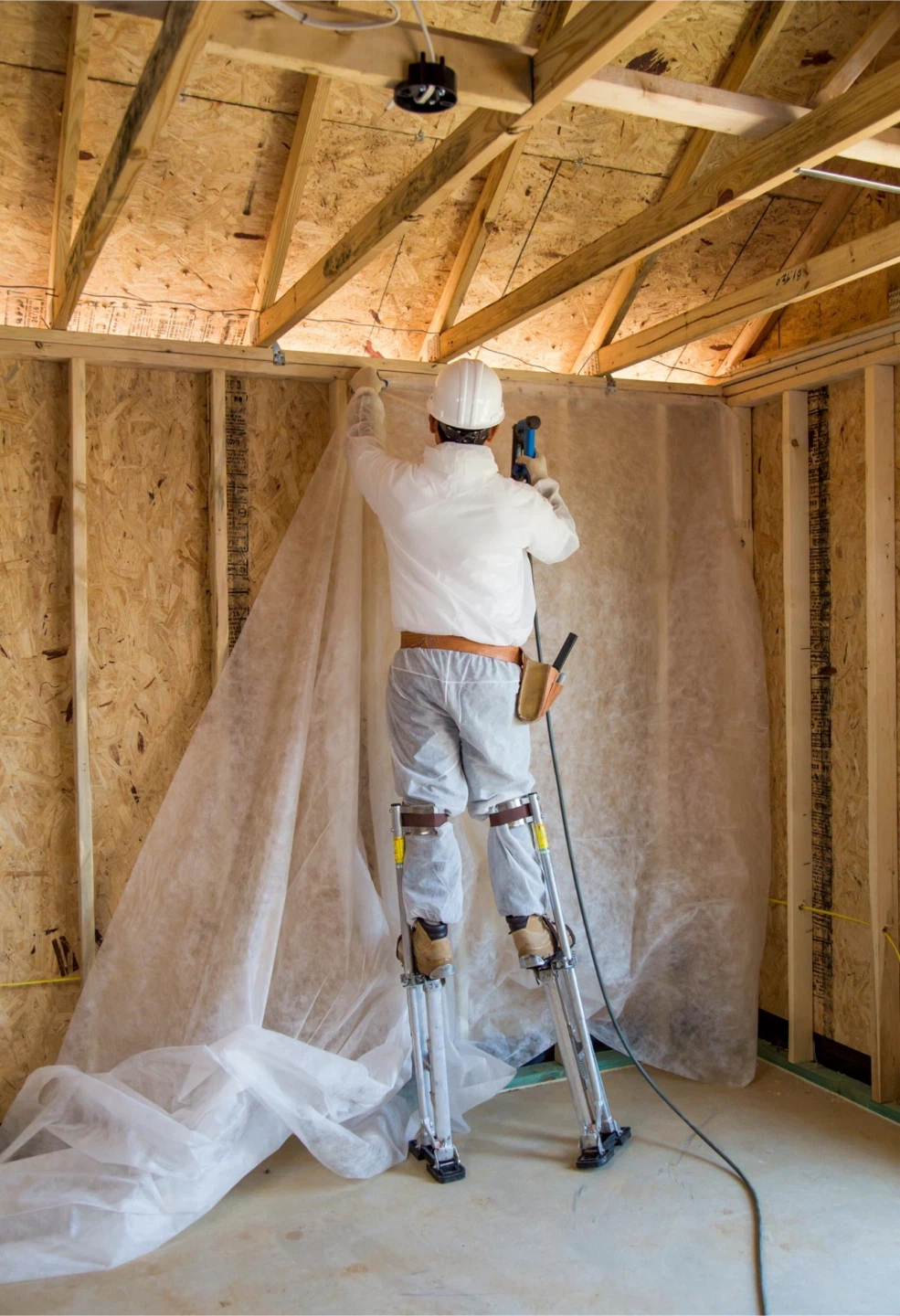 Blown-in wall bar insulation service - photo 3