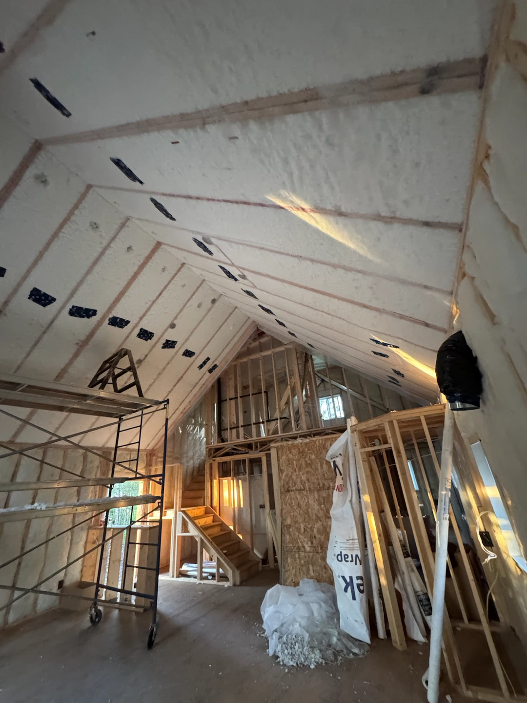Blown-in wall bar insulation service - photo 5